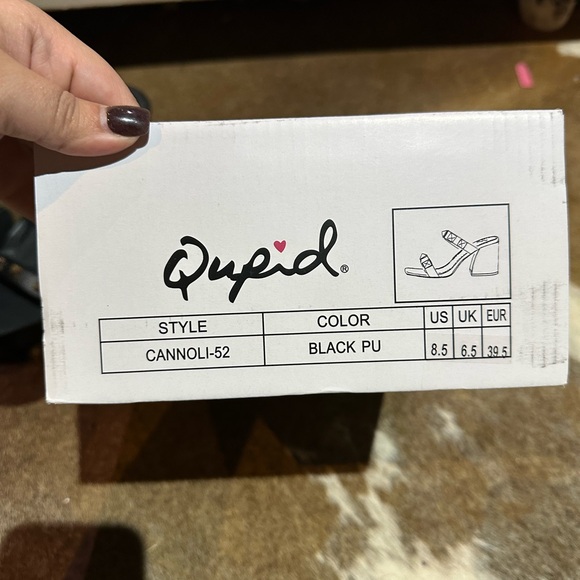 Qupid Studded Strappy Heels - NWOT - Picture 4 of 4